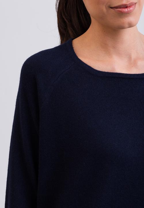 Immagine prodotto Cash-Mere Kaschmir Rundhals Pullover mit Seitenschlitzen (S)