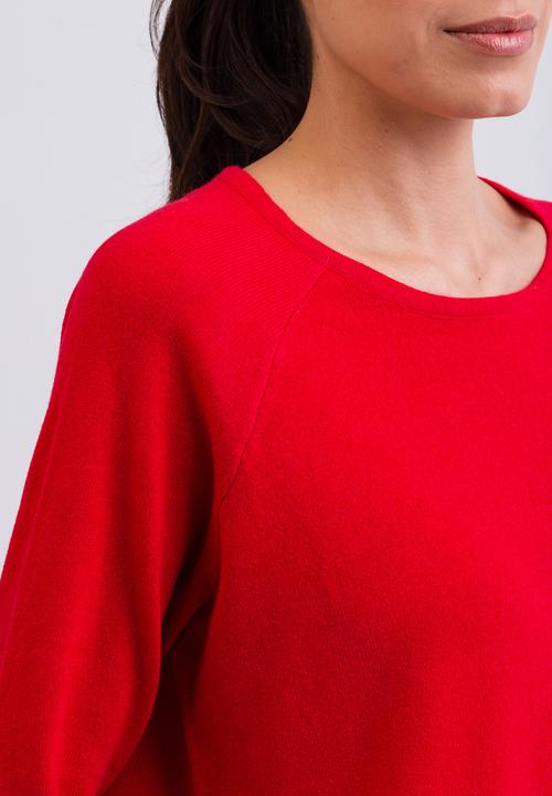 Immagine prodotto Cash-Mere Kaschmir Rundhals Pullover mit Seitenschlitzen (XL)