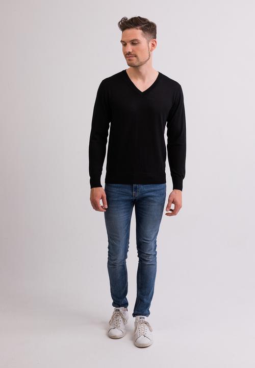 Image du produit Cash-Mere Kaschmir V-Ausschnitt Pullover (M)