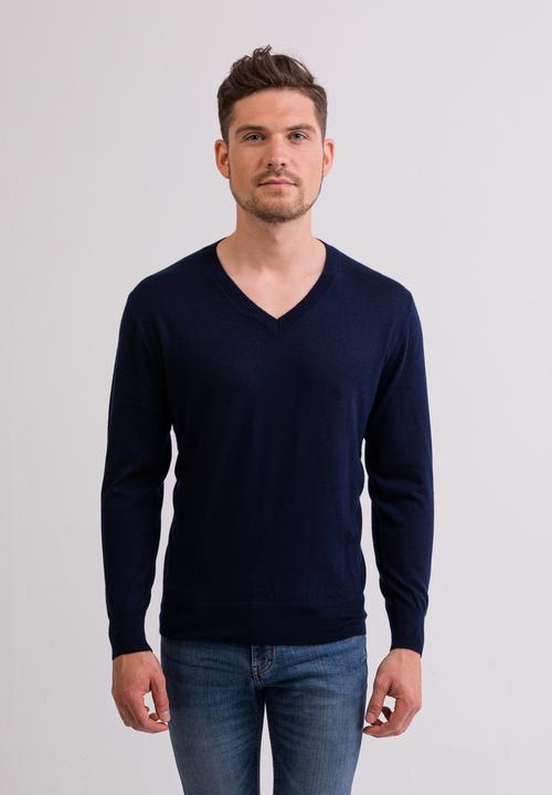 Cash-Mere Kaschmir V-Ausschnitt Pullover
