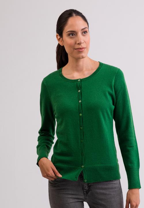 Cash-Mere Kaschmir Cardigan Rundhals