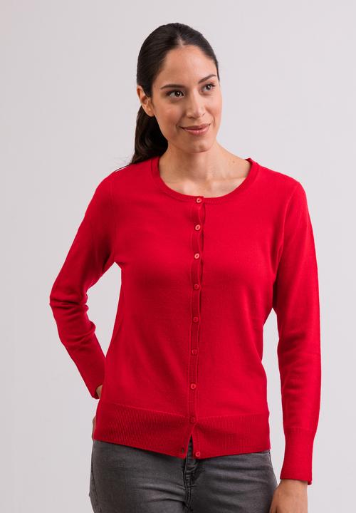 Cash-Mere Kaschmir Cardigan Rundhals