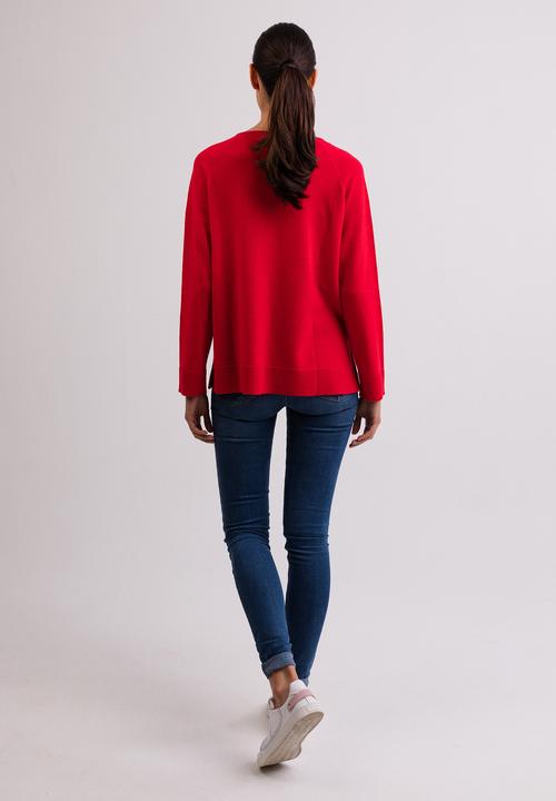 Produktbild Cash-Mere Kaschmir V-Ausschnitt Pullover mit Seitenschlitzen (L)
