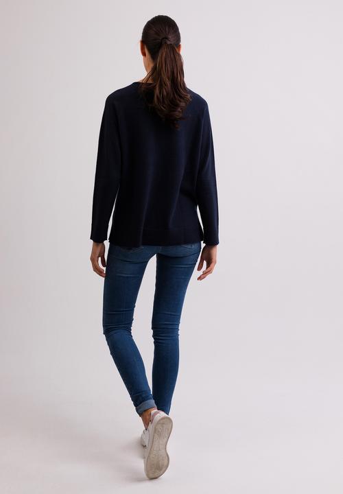 Produktbild Cash-Mere Kaschmir V-Ausschnitt Pullover mit Seitenschlitzen (XS, XXL)