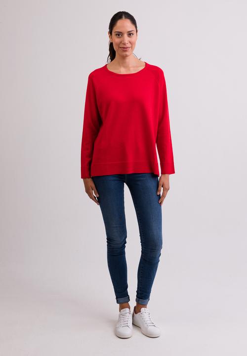 Immagine prodotto Cash-Mere Kaschmir Rundhals Pullover mit Seitenschlitzen (XL)