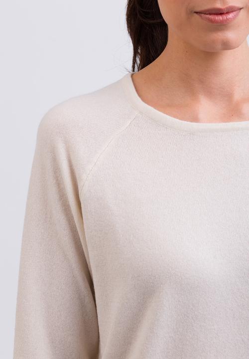 Produktbild Cash-Mere Kaschmir Rundhals Pullover mit Seitenschlitzen (L)