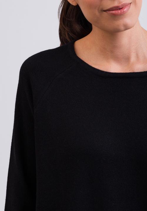 Immagine prodotto Cash-Mere Kaschmir Rundhals Pullover mit Seitenschlitzen (M)