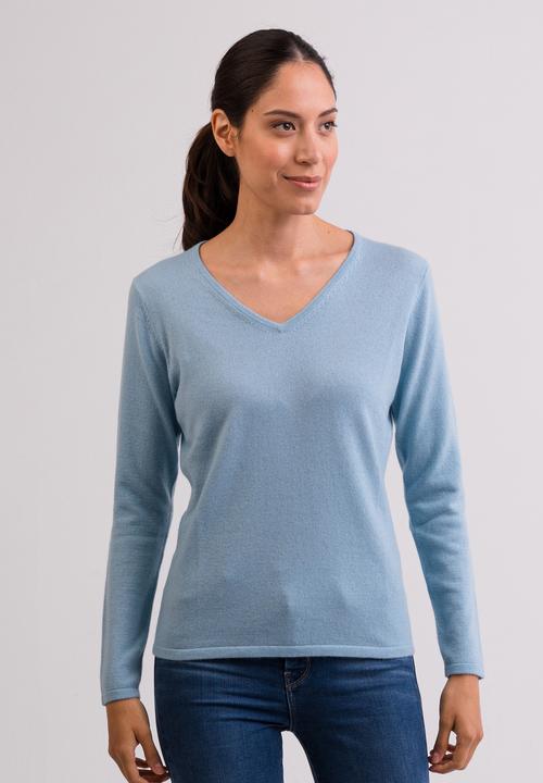 Cash-Mere Kaschmir V-Ausschnitt Pullover