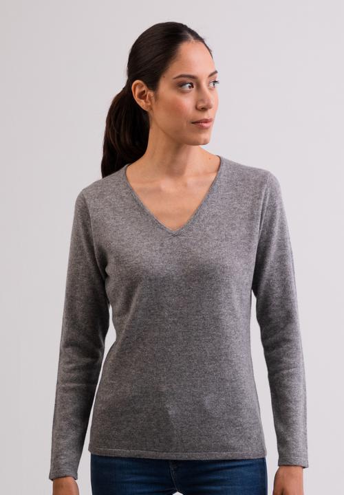 Actual product image Cash-Mere Cashmere V-neck Sweater (XS)