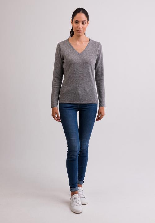 Actual product image Cash-Mere Cashmere V-neck Sweater (XS)