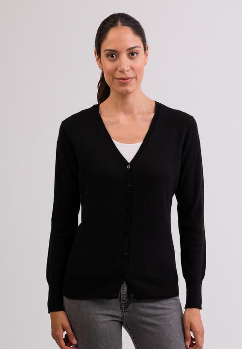 Immagine prodotto Cash-Mere Kaschmir Cardigan V-Ausschnitt (L)
