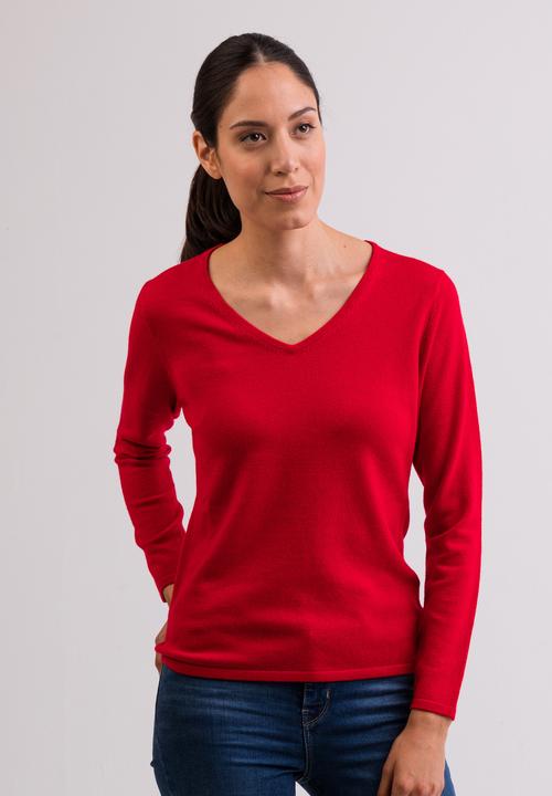 Cash-Mere Kaschmir V-Ausschnitt Pullover