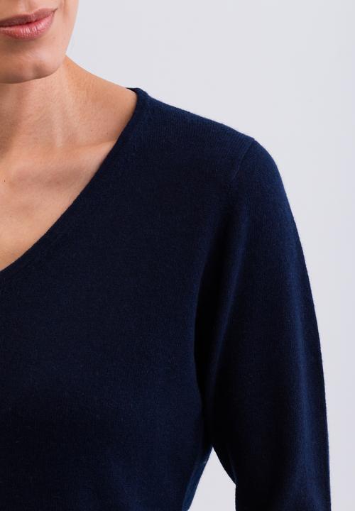 Actual product image Cash-Mere Kaschmir V-Ausschnitt Pullover (XL)