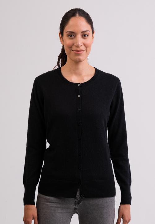 Cash-Mere Kaschmir Cardigan Rundhals