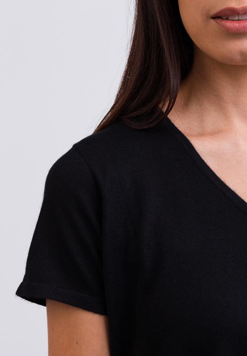 Immagine prodotto Cash-Mere Kaschmir T-Shirt mit V-Ausschnitt (L)