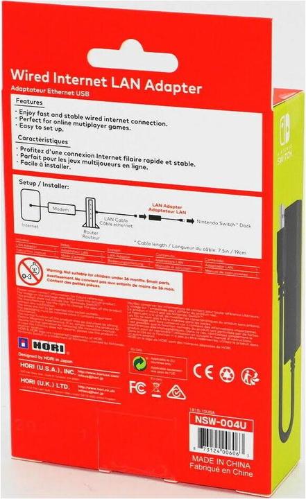 Actual product image HORI Nintendo Switch Lan Adapter (Switch)