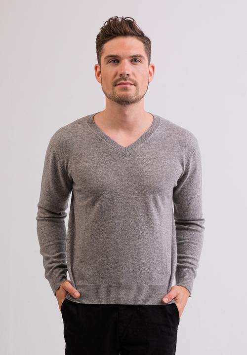 Cash-Mere Kaschmir V-Ausschnitt Pullover