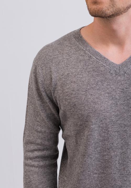Actual product image Cash-Mere Kaschmir V-Ausschnitt Pullover (XXL)