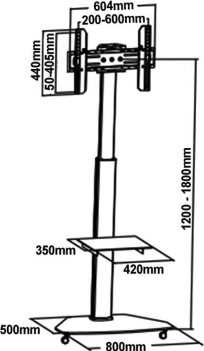 Actual product image myWall Hp 1 D (Universal, 70", 40 kg)