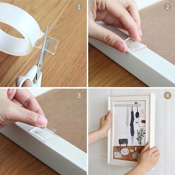 Immagine prodotto Werkstein Doppelseitiges Nano Klebeband Wasserdicht / Wiederverwendbar 2er Set (20 mm)