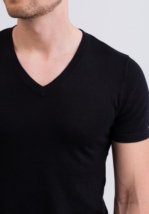 Immagine prodotto Cash-Mere Kaschmir T-Shirt mit V-Ausschnitt (M)