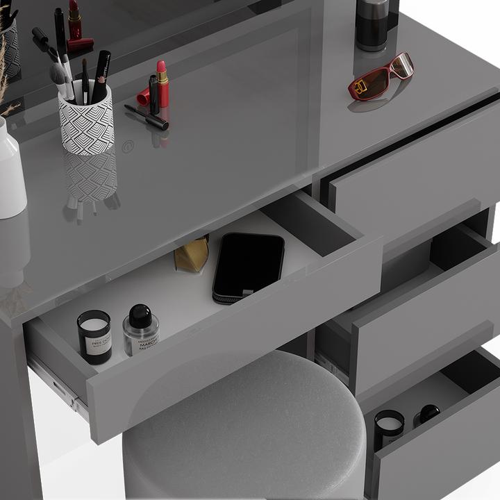Actual product image Vicco Sherry with stool and lighting (90 x 75 x 40 cm)