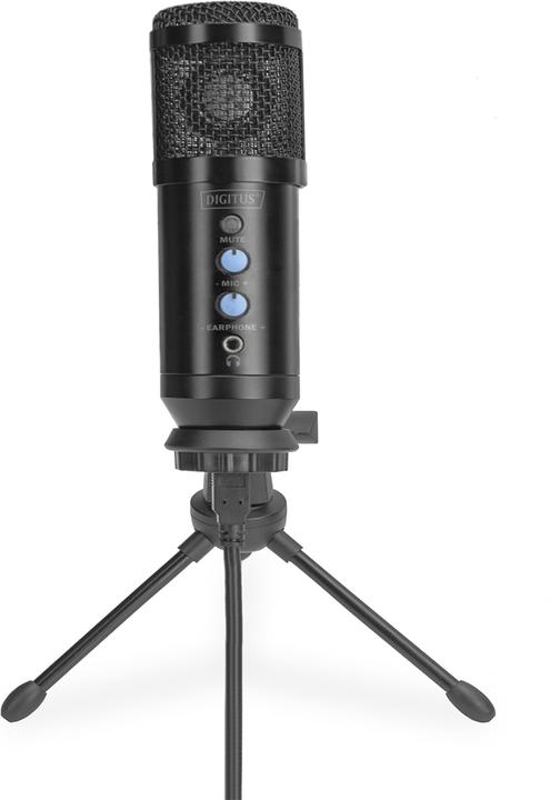 Produktbild Digitus Mikrofon USB inkl. Halterung 1,5m schwarz