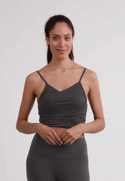 Produktbild Cash-Mere Yoga Top mit gekreuztem Rücken in Bambus (XL)