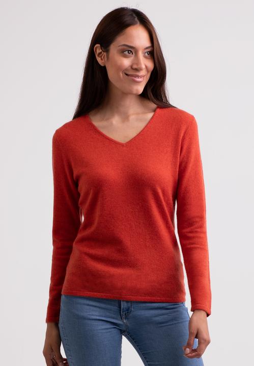 Cash-Mere Kaschmir V-Ausschnitt Pullover