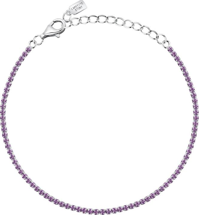 Produktbild La Petite Story - Silver tennis bracelet with pink zircons Silver LPS05AWV64 (19 cm, Silber 925)