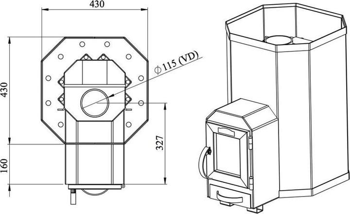 Produktbild Stoveman Heater 13-LS