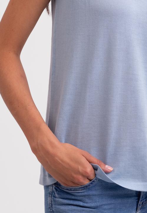 Actual product image Cash-Mere Kaschmir T-Shirt mit V-Ausschnitt (L)