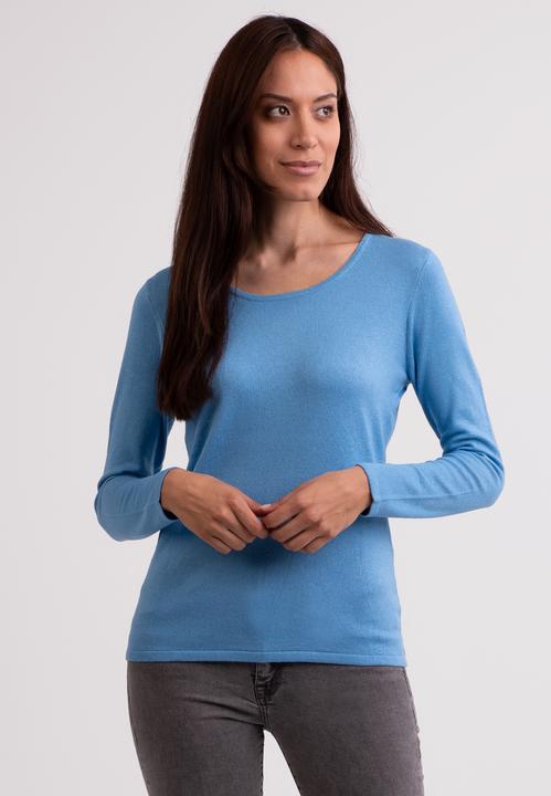 Cash-Mere Seide Kaschmir Rundhals Pullover