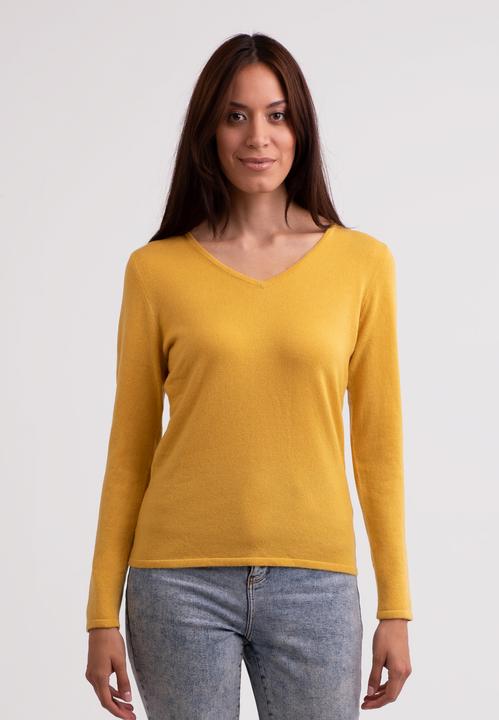 Cash-Mere Recycelter Kaschmir V-Ausschnitt Pullover