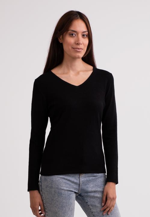 Cash-Mere Recycelter Kaschmir V-Ausschnitt Pullover