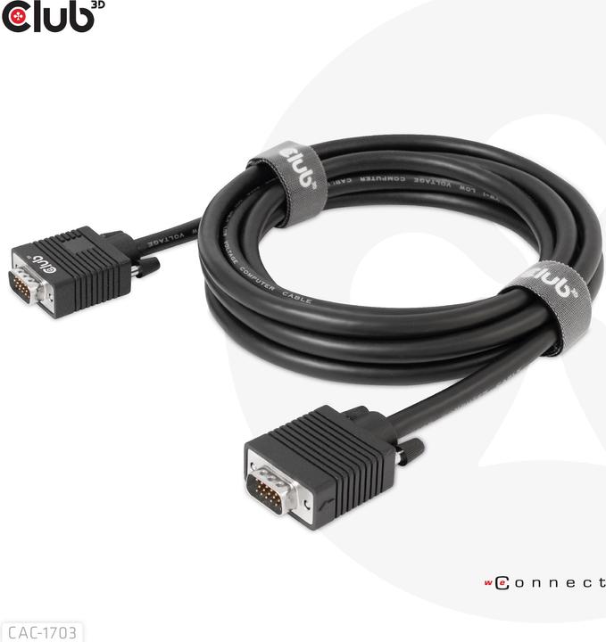 Produktbild Club 3D Club3D Kabel VGA > VGA St/St (3 m, VGA)