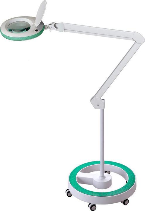 Image du produit Lumeno Lampe loupe LED 721X-MKIII, incl. statif à roulettes 6159, 3 dioptries, vert (910 lm)