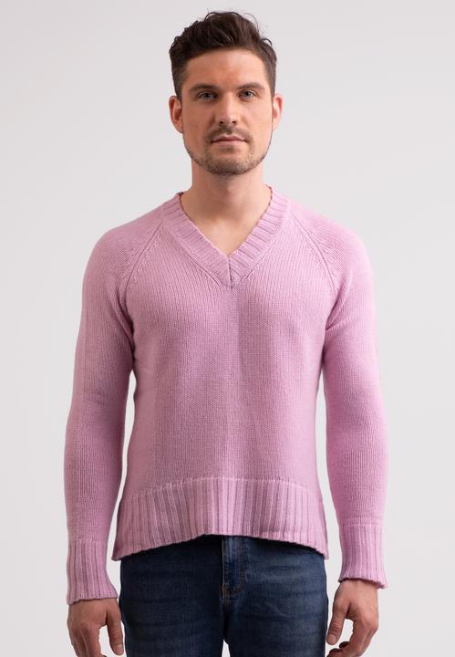 Cash-Mere Recycelter Kaschmir V-Ausschnitt Pullover
