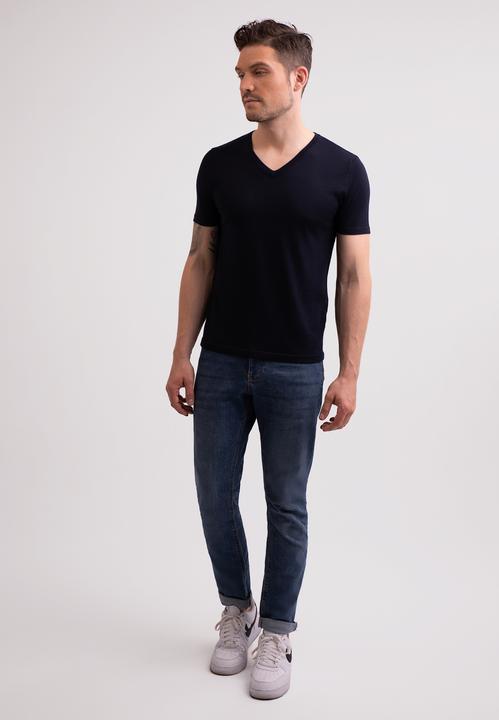 Actual product image Cash-Mere Kaschmir T-Shirt mit V-Ausschnitt (XL)