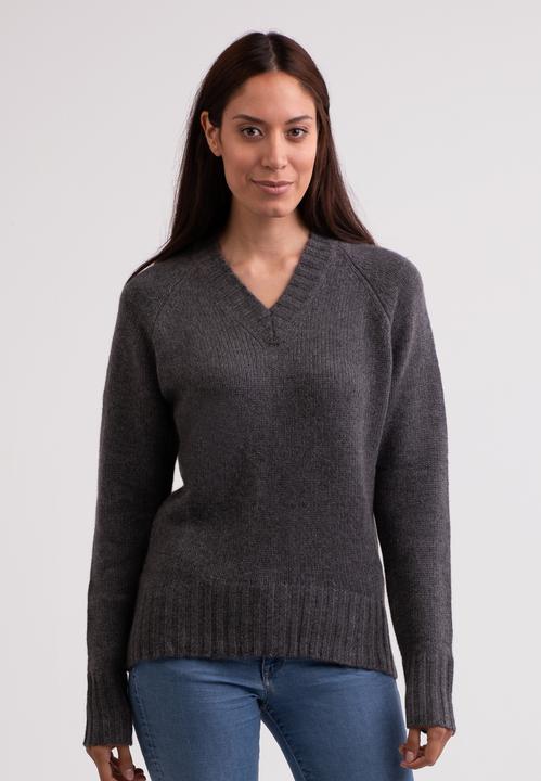 Cash-Mere Recycelter Kaschmir V-Ausschnitt Pullover