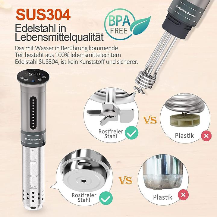Actual product image KitchenBoss Precision cooker (EU plug)