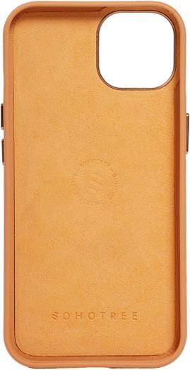 Produktbild Sohotree Hard-Cover Apfel-Leder Case Light Brown (Apple iPhone 13 Pro Max)