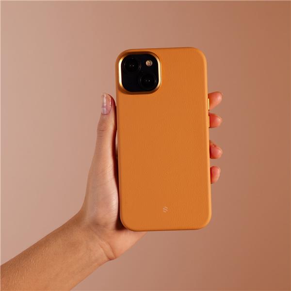 Produktbild Sohotree Hard-Cover Apfel-Leder Case Light Brown (Apple iPhone 13 Pro Max)
