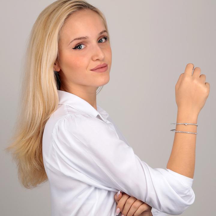 Produktbild La Petite Story Lux Bangle Love Brass Heart Cz (Edelstahl)