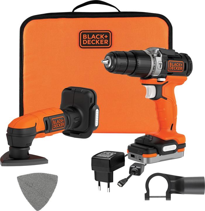 Actual product image Black & Decker Black+Decker 2K cordless drill+grinder (Delta sanders)