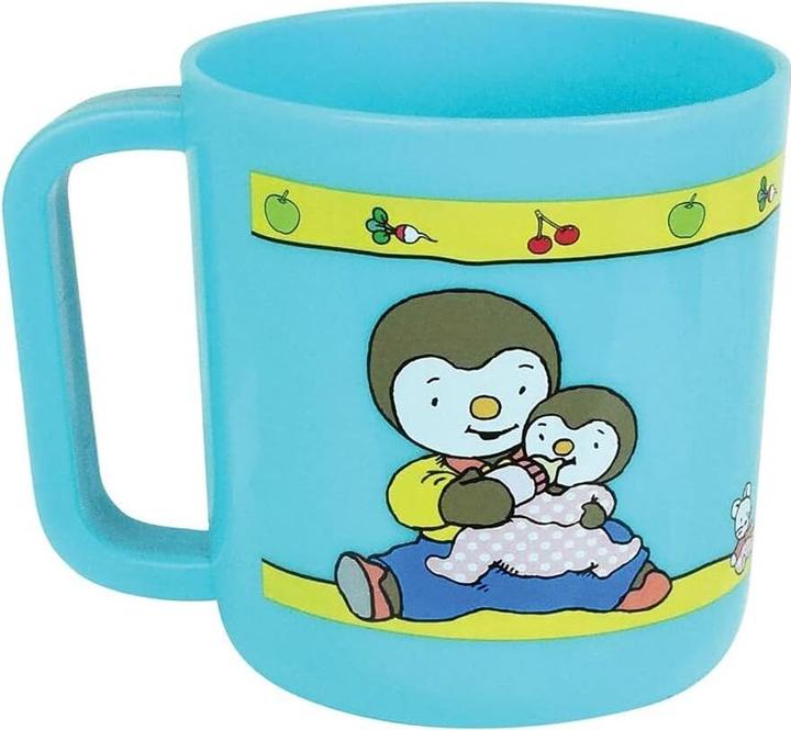 Produktbild geschirrset suppenteller, becher, strohhalm und 1 dose für den kinderteller jemini t'choupi