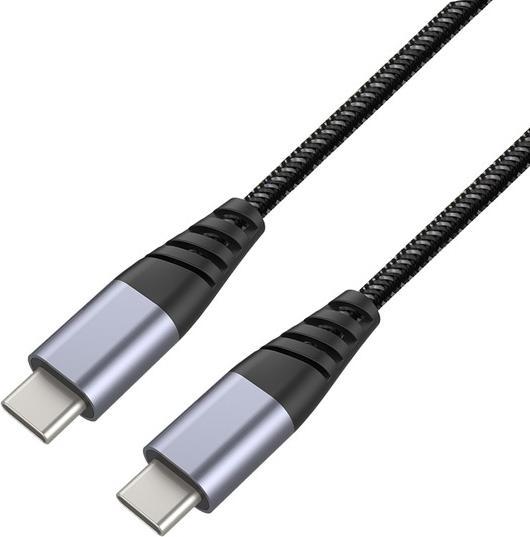 Image du produit Muvit Tiger Cable Ultra Resistant Type C/Type C 1,2m Gris (1.20 m)