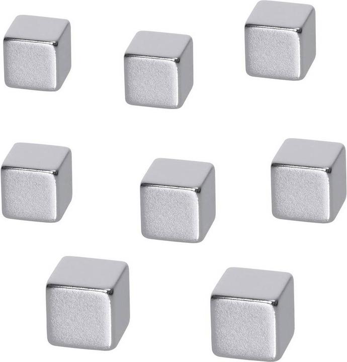 Productafbeelding Sigel Neodymium magneetkubus, afmeting: 10 x 10 x 10 mm, vernikkeld (8 x)