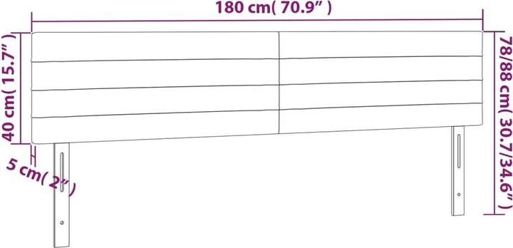 Actual product image VidaXL Erin (180 x 5 x 88 cm)