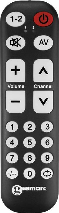 Actual product image Geemarc Telecom TV10 Remote control TV push buttons (Universal remote control)